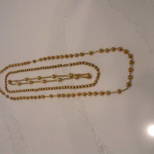 Three Gold Look Chains